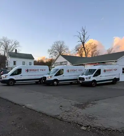 Bright View Security branded work van